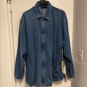 Men's Fear of God Essentials Denim Jacket Size XS - NWT